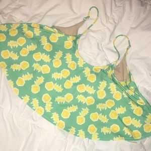 Nwot teal pineapple swing M